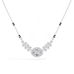 Oval Halo Pear Wing Lab Grown Diamond Seraphine Mangalsutra Necklace