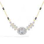 Oval Halo Pear Wing Lab Grown Diamond Seraphine Mangalsutra Necklace