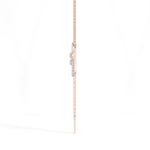Round Lab Grown Diamond Fringe Y-Sabine Pendant