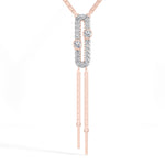 Round Lab Grown Diamond Fringe Y-Sabine Pendant