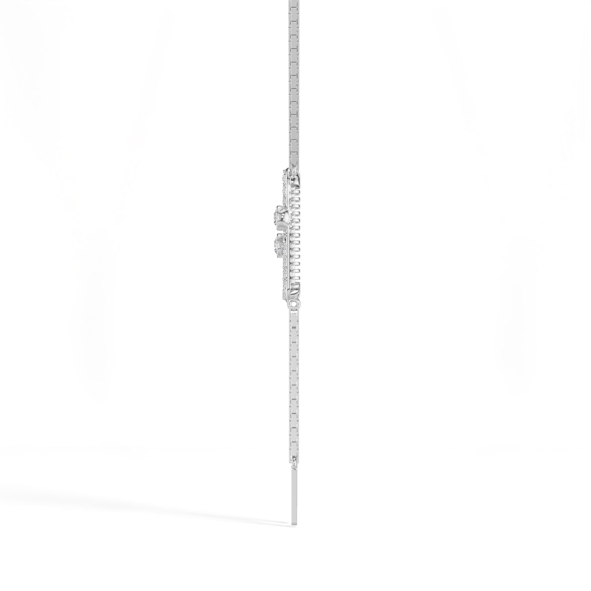 Round Lab Grown Diamond Fringe Y-Sabine Pendant