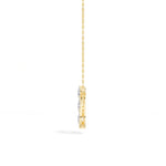 Pear Lab Grown Diamond Three-Stone Oval Frame Isolde Pendant 