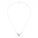 Marquise & Round Lab Grown Diamond Cluster Marlena Pendant  
