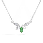 Marquise & Round Lab Grown Diamond Cluster Marlena Pendant  