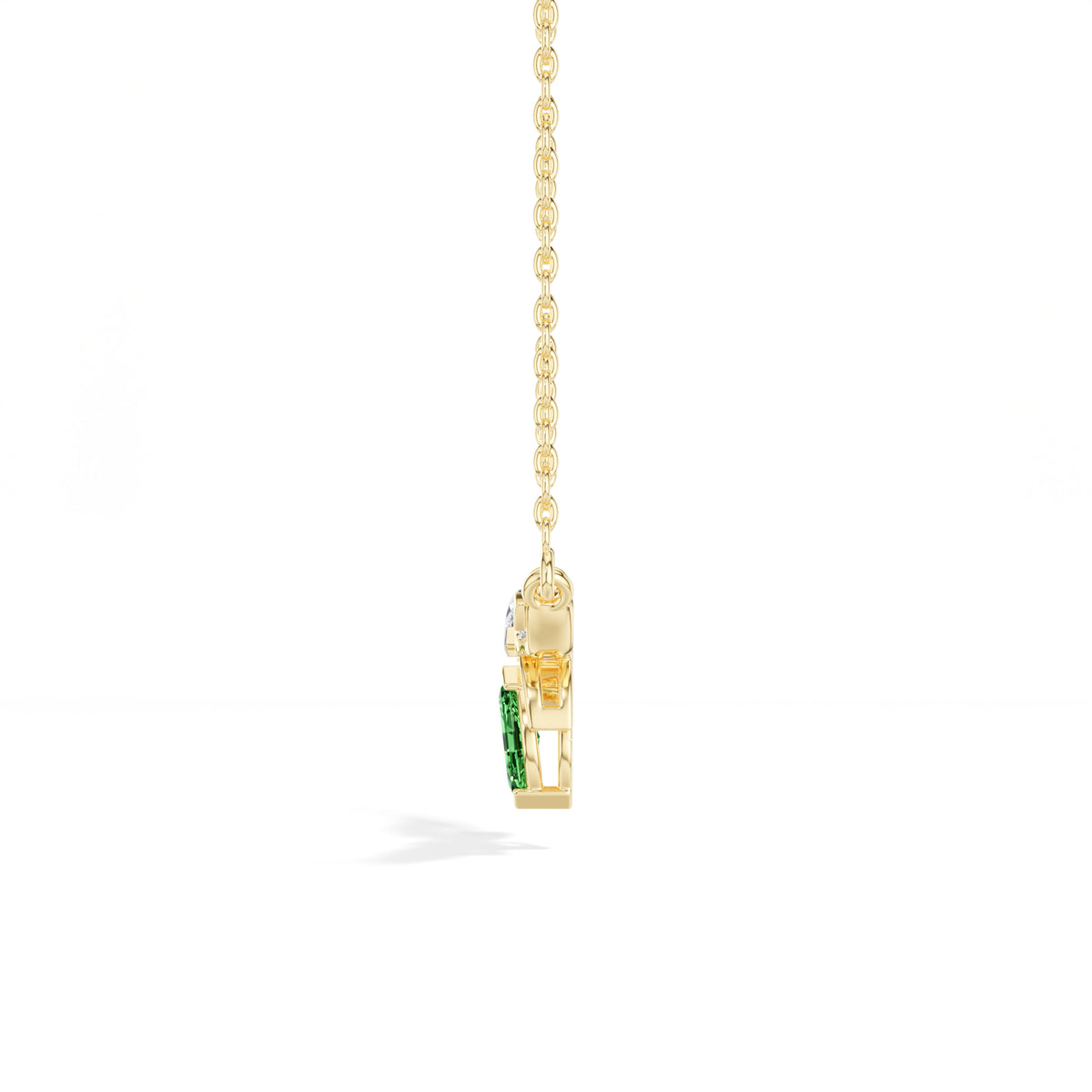 Marquise & Round Lab Grown Diamond Cluster Marlena Pendant  