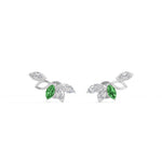 Marquise & Round Lab Grown Diamond Ear Climber Ivara Earrings 