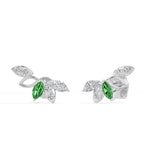 Marquise & Round Lab Grown Diamond Ear Climber Ivara Earrings 