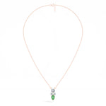 Pear & Emerald Lab Grown Diamond Three-Stone Elowen Pendant 