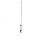 Pear & Emerald Lab Grown Diamond Three-Stone Elowen Pendant 