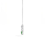 Pear & Emerald Lab Grown Diamond Three-Stone Elowen Pendant 