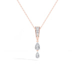 Graduated Pear Drop Lab Grown Diamond Pendant Marisol Necklace
