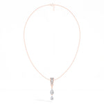 Graduated Pear Drop Lab Grown Diamond Pendant Marisol Necklace