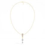 Graduated Pear Drop Lab Grown Diamond Pendant Marisol Necklace