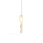 Graduated Pear Drop Lab Grown Diamond Pendant Marisol Necklace