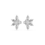 Gold Floral Petal Design Marquise Lab Grown Diamond Azvyn Earring