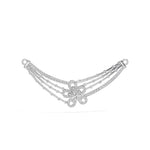 White Gold Cluster Layered Pave Round Lab Grown Diamond Korvix Mangalsutra