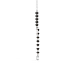 White Gold Heart Pave Drop Round Lab Grown Diamond Orvexa Mangalsutra