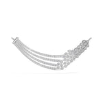 White Gold Multi Row Pave Round Lab Grown Diamond Vyxen Mangalsutra