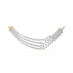 Yellow Gold Multi Row Pave Round Lab Grown Diamond Vyxen Mangalsutra