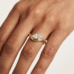 Gold Solitaire Marquise Lab Grown Diamond Arlen Ring