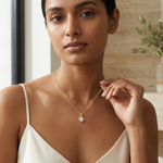 Gold Halo Setting Princess Lab Grown Diamond Arlyn Pendant