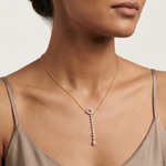 Gold 1Ct Halo Drop Round Lab Grown Diamond Arvion Pendant