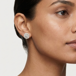 Gold 4Ct Cluster Halo Pear Lab Grown Diamond Avyelle Earring