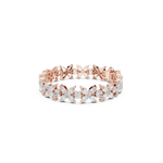 Gold 14Ct Marquise Floral Lab Grown Diamond Cami Bracelet