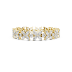 Gold 14Ct Marquise Floral Lab Grown Diamond Cami Bracelet