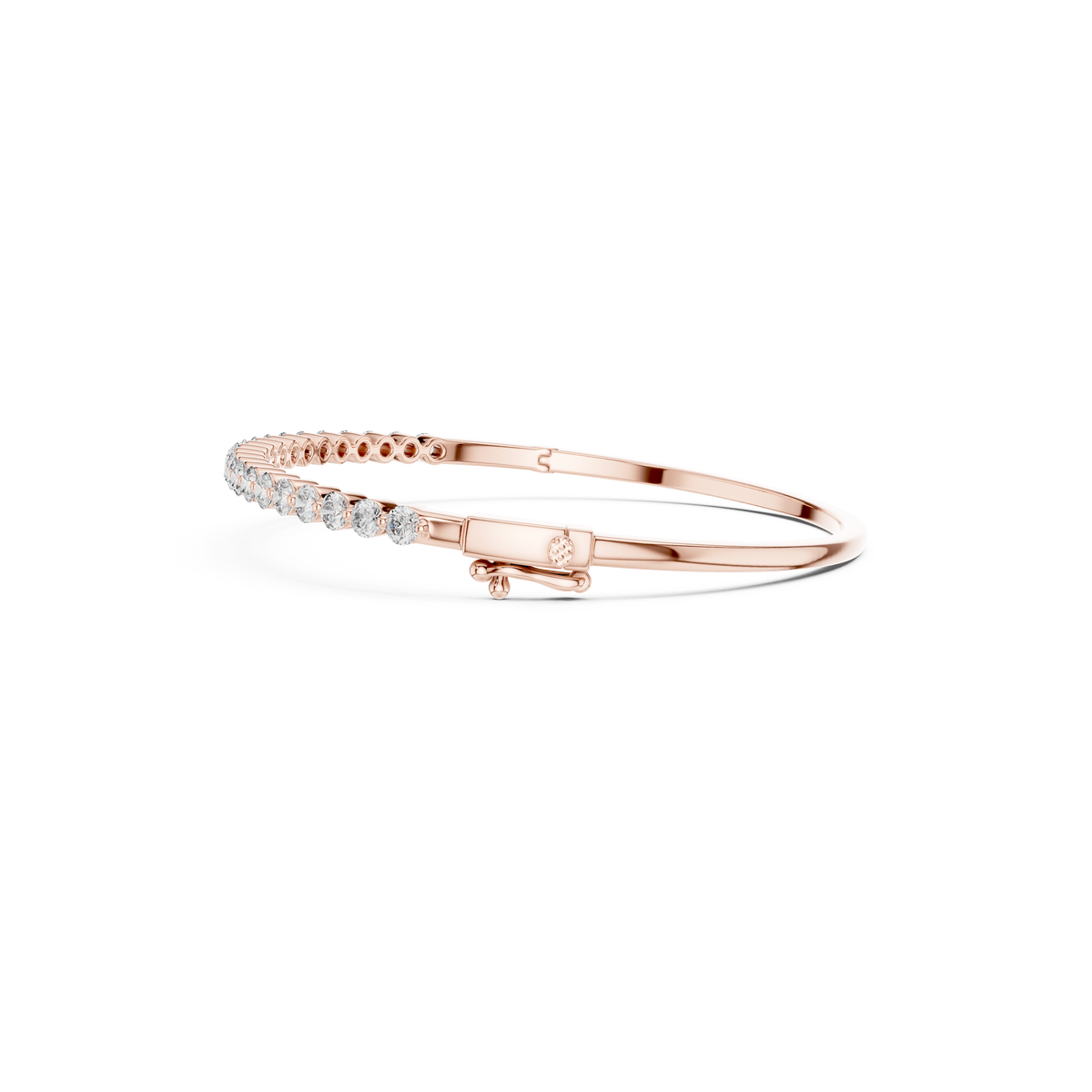 Gold 2Ct Round Classic Lab Grown Diamond Sandrine Bracelet