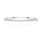 Gold 2Ct Round Classic Lab Grown Diamond Sandrine Bracelet