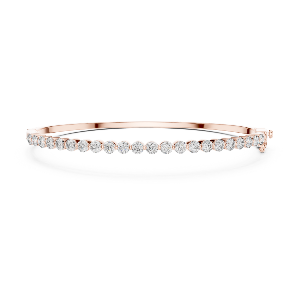 Gold 2Ct Round Classic Lab Grown Diamond Sandrine Bracelet