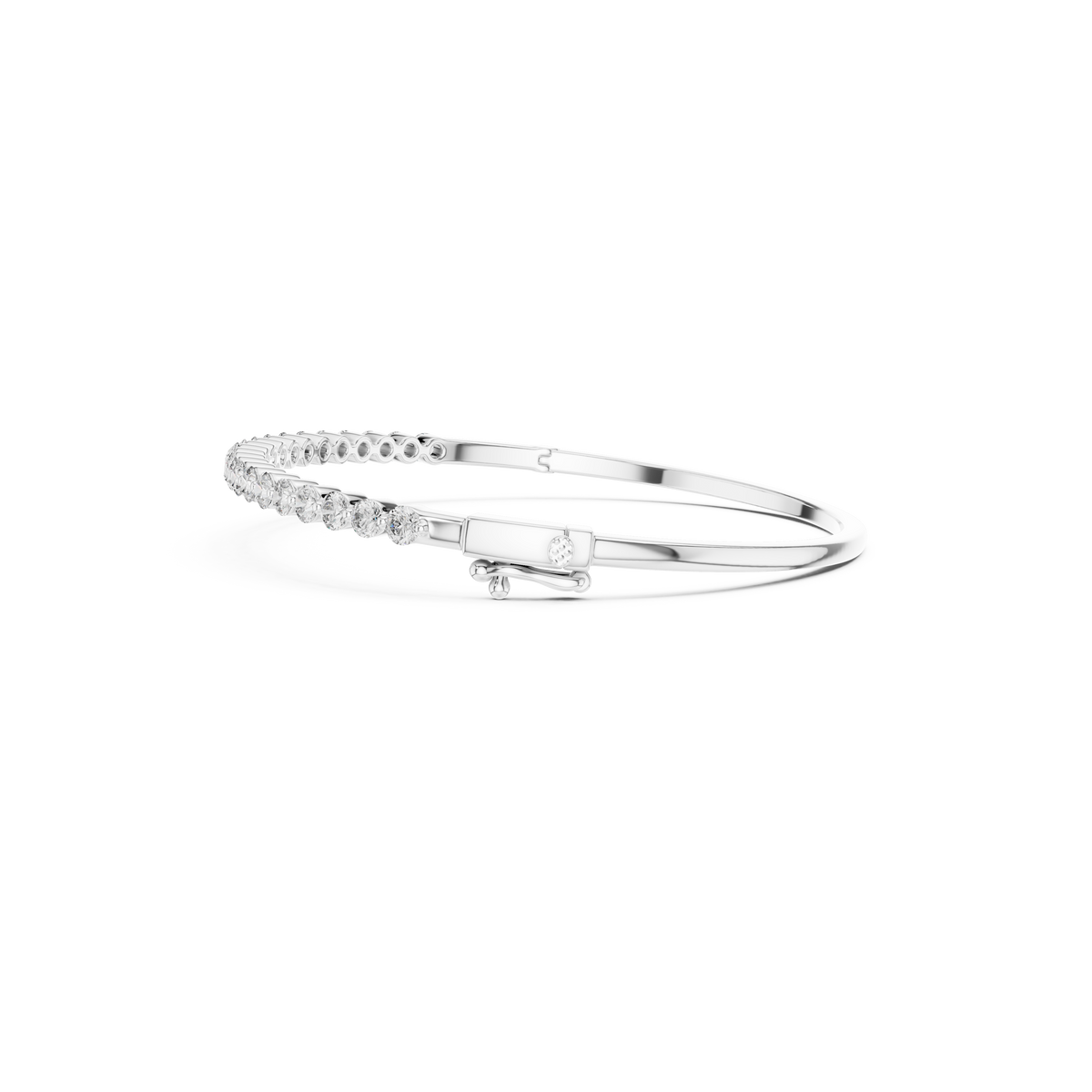 Gold 2Ct Round Classic Lab Grown Diamond Sandrine Bracelet