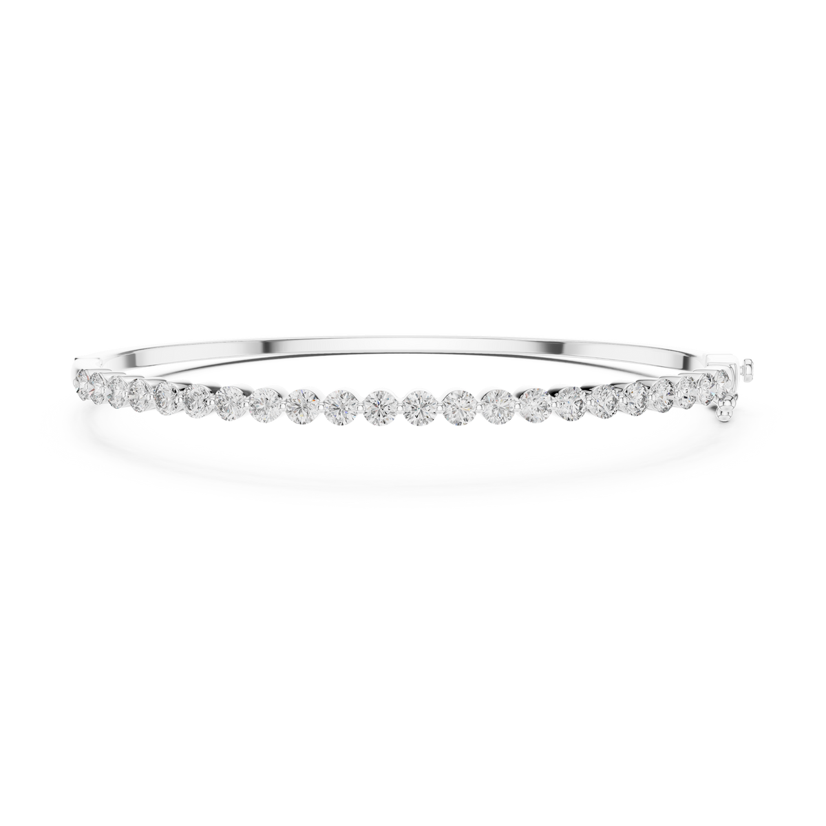 Gold 2Ct Round Classic Lab Grown Diamond Sandrine Bracelet
