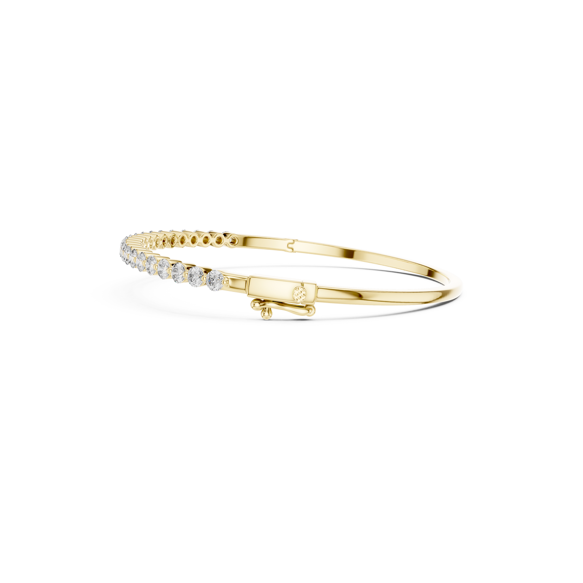 Gold 2Ct Round Classic Lab Grown Diamond Sandrine Bracelet