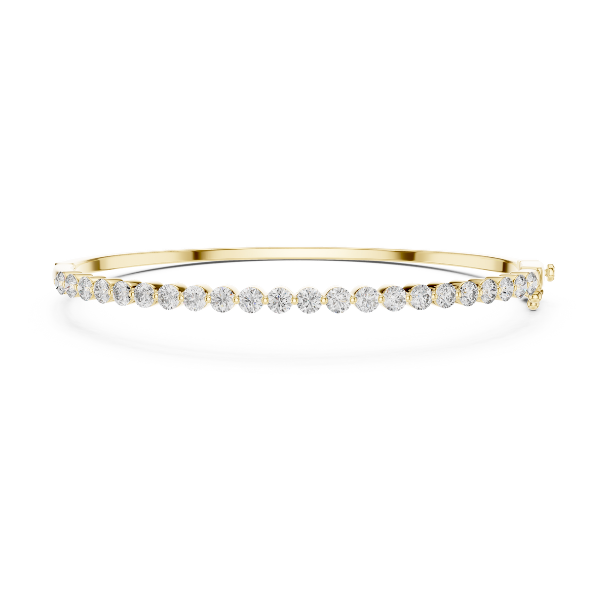 Gold 2Ct Round Classic Lab Grown Diamond Sandrine Bracelet