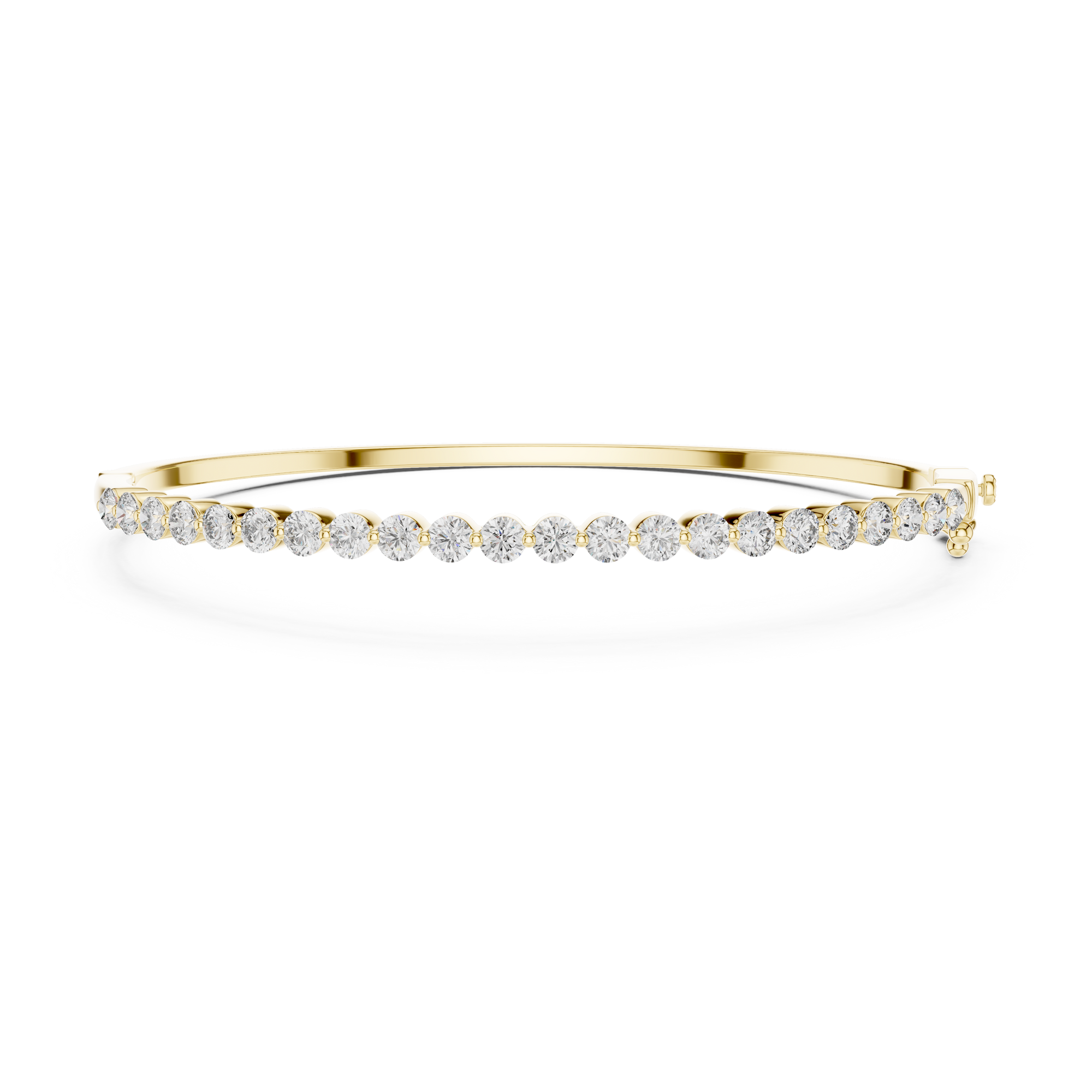 Gold 2Ct Round Classic Lab Grown Diamond Sandrine Bracelet