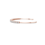 Gold 2Ct Round Lab Grown Diamond Pierre Bracelet