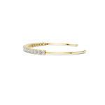 Gold 2Ct Round Lab Grown Diamond Pierre Bracelet