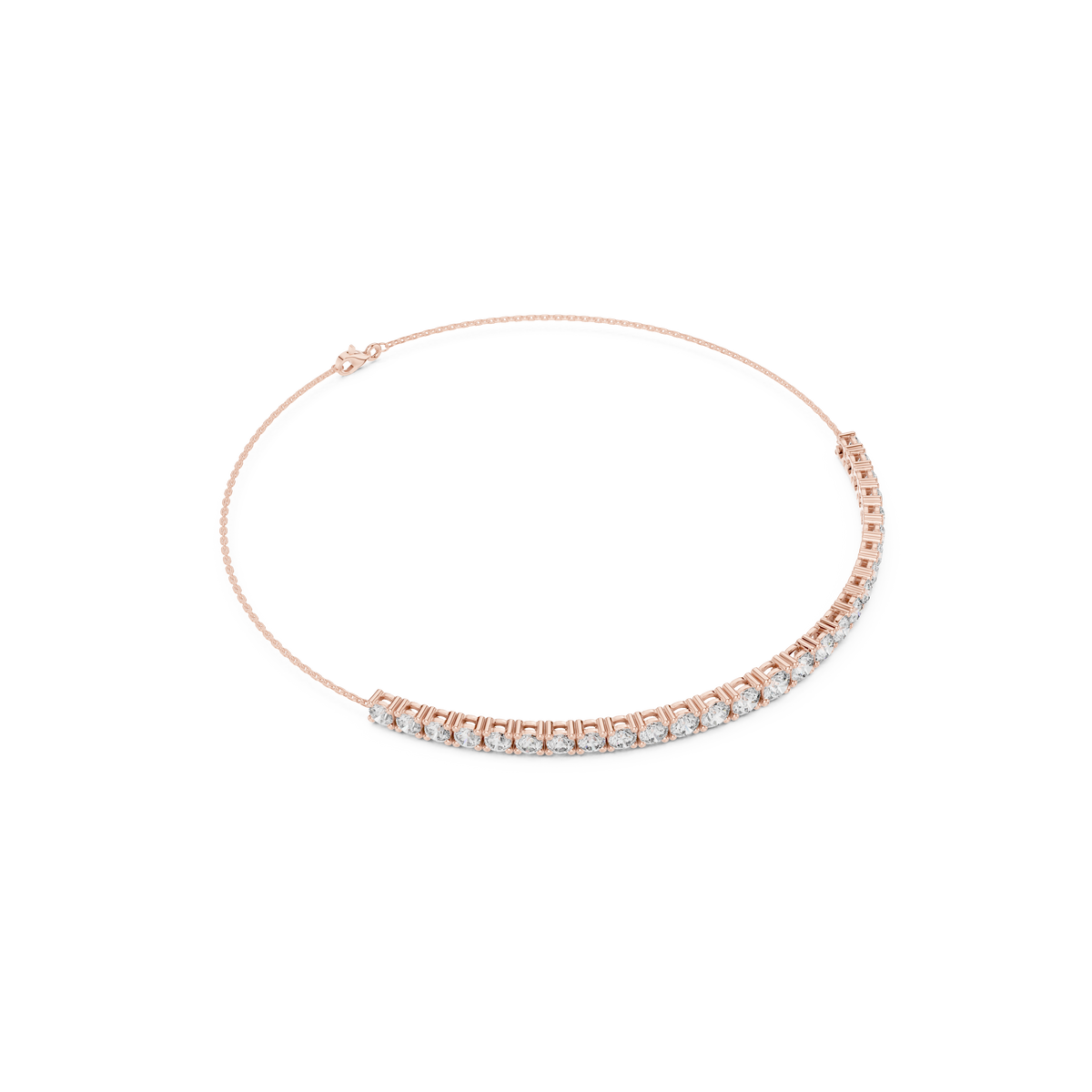 Gold 8Ct Round Lab Grown Diamond Yael Bracelet