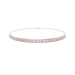 Gold 8Ct Round Lab Grown Diamond Yael Bracelet
