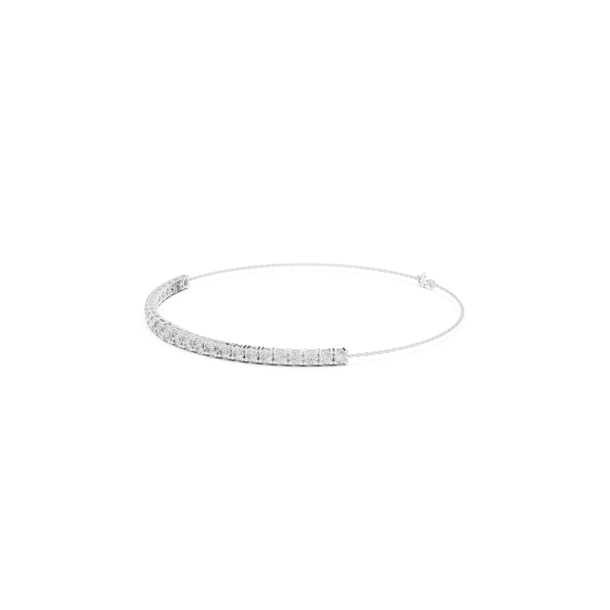 Gold 8Ct Round Lab Grown Diamond Yael Bracelet