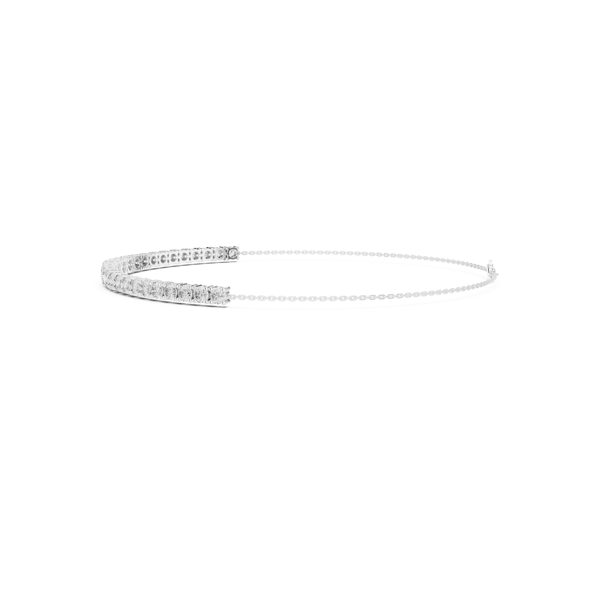 Gold 8Ct Round Lab Grown Diamond Yael Bracelet