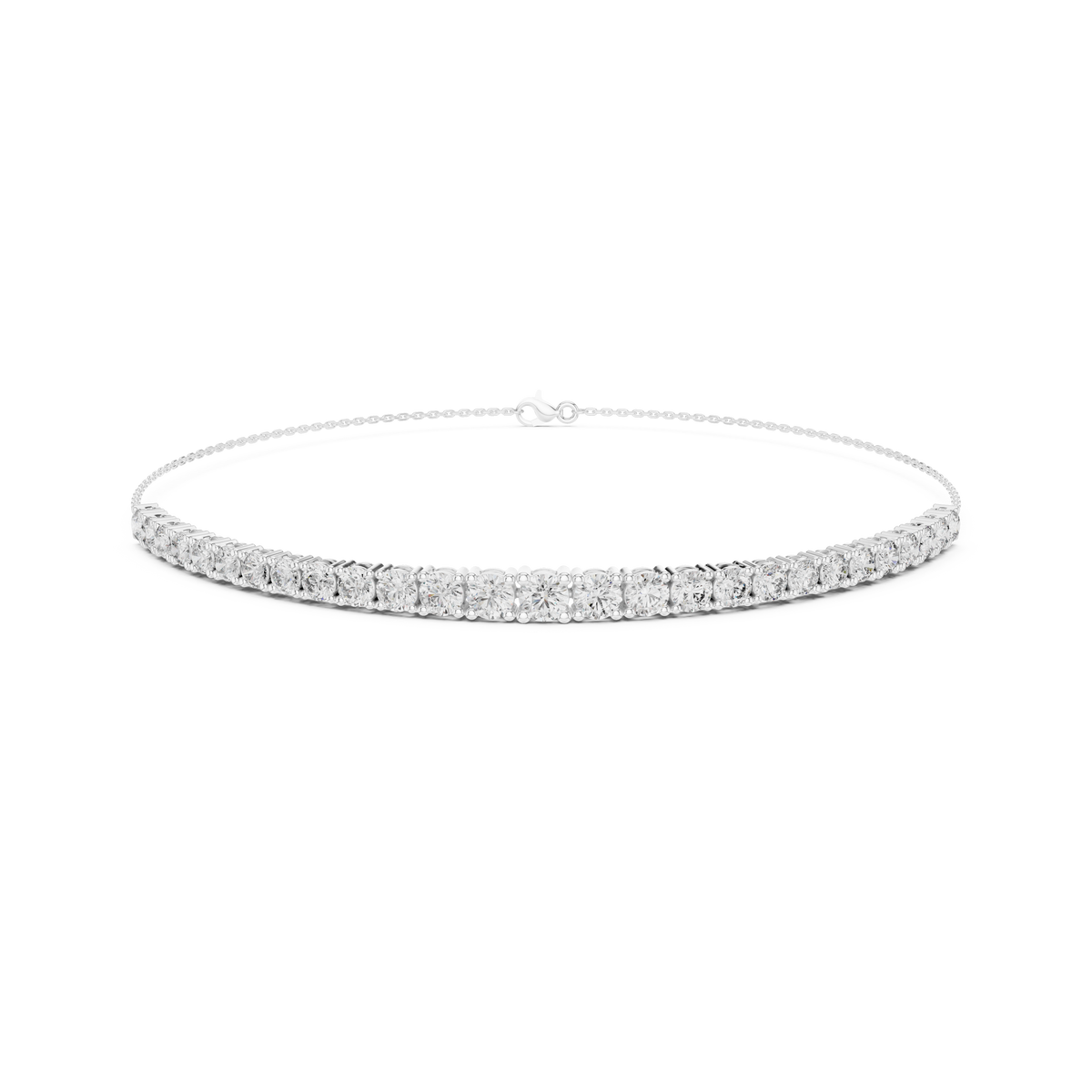 Gold 8Ct Round Lab Grown Diamond Yael Bracelet