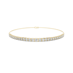 Gold 8Ct Round Lab Grown Diamond Yael Bracelet