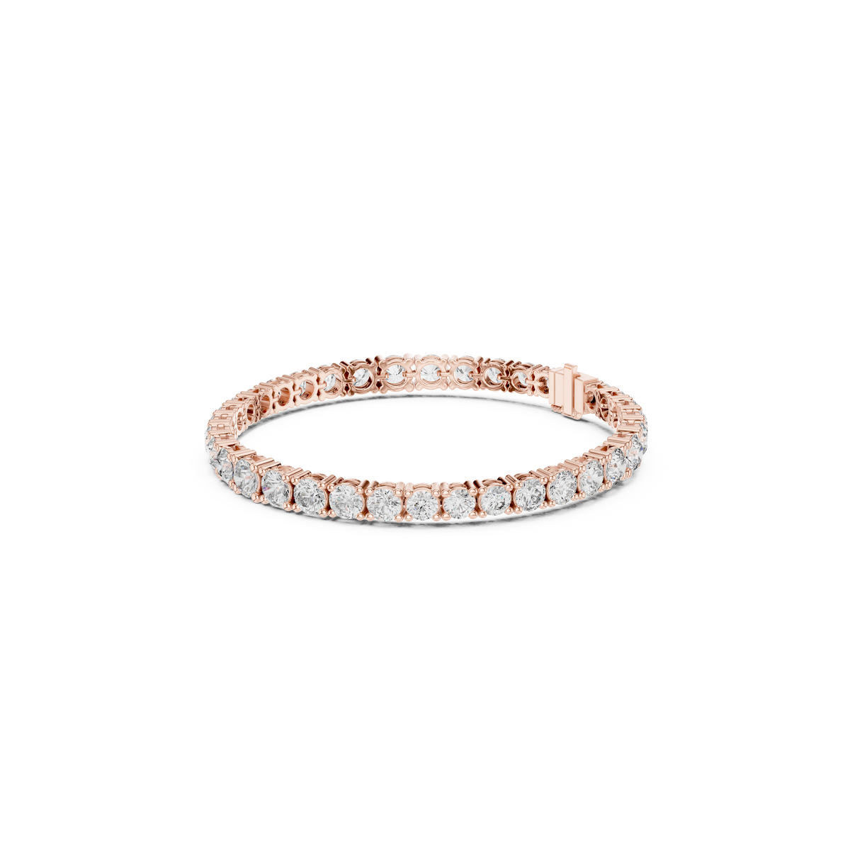 Gold 13 Ct Round Lab Grown Diamond Toine Bracelet
