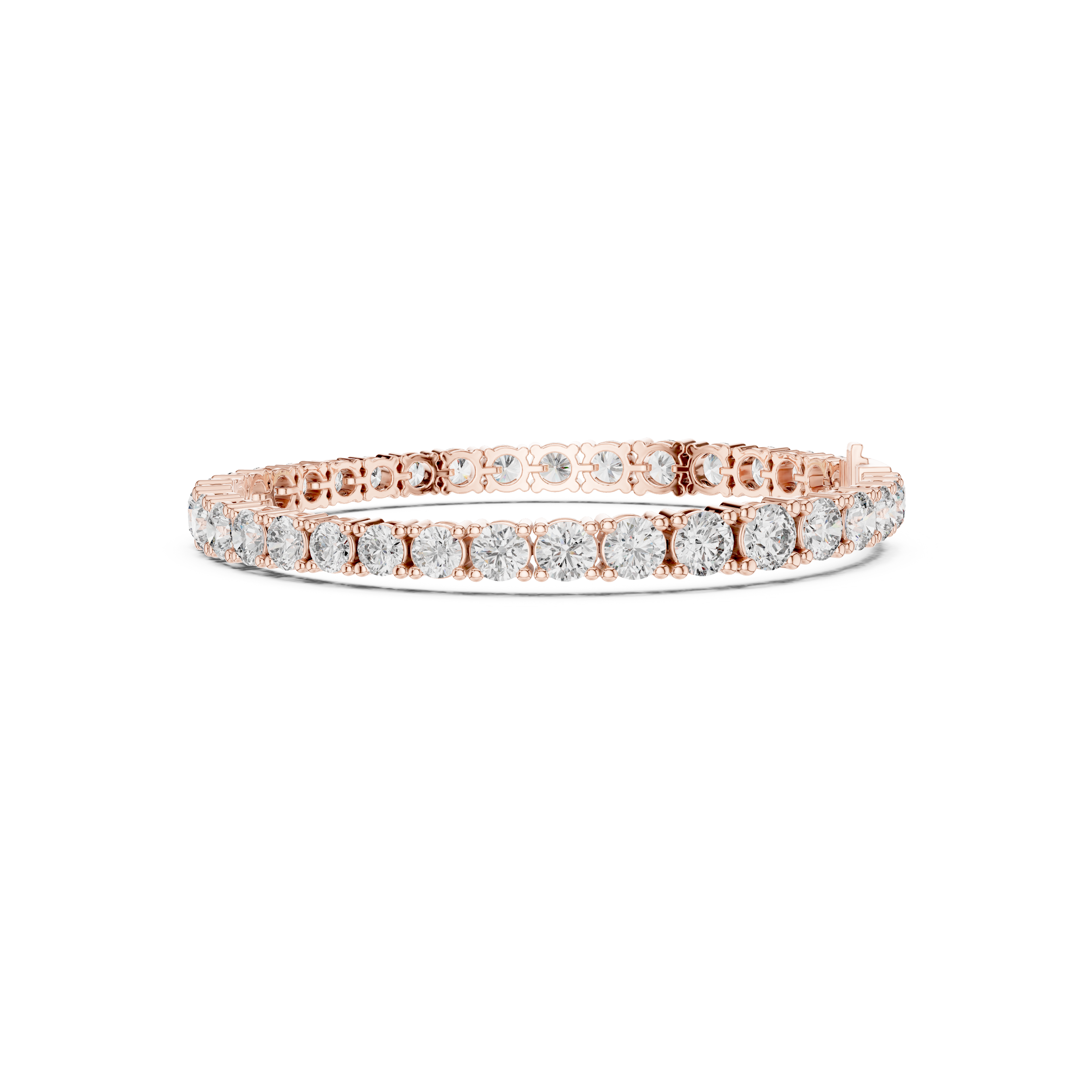 Gold 13 Ct Round Lab Grown Diamond Toine Bracelet