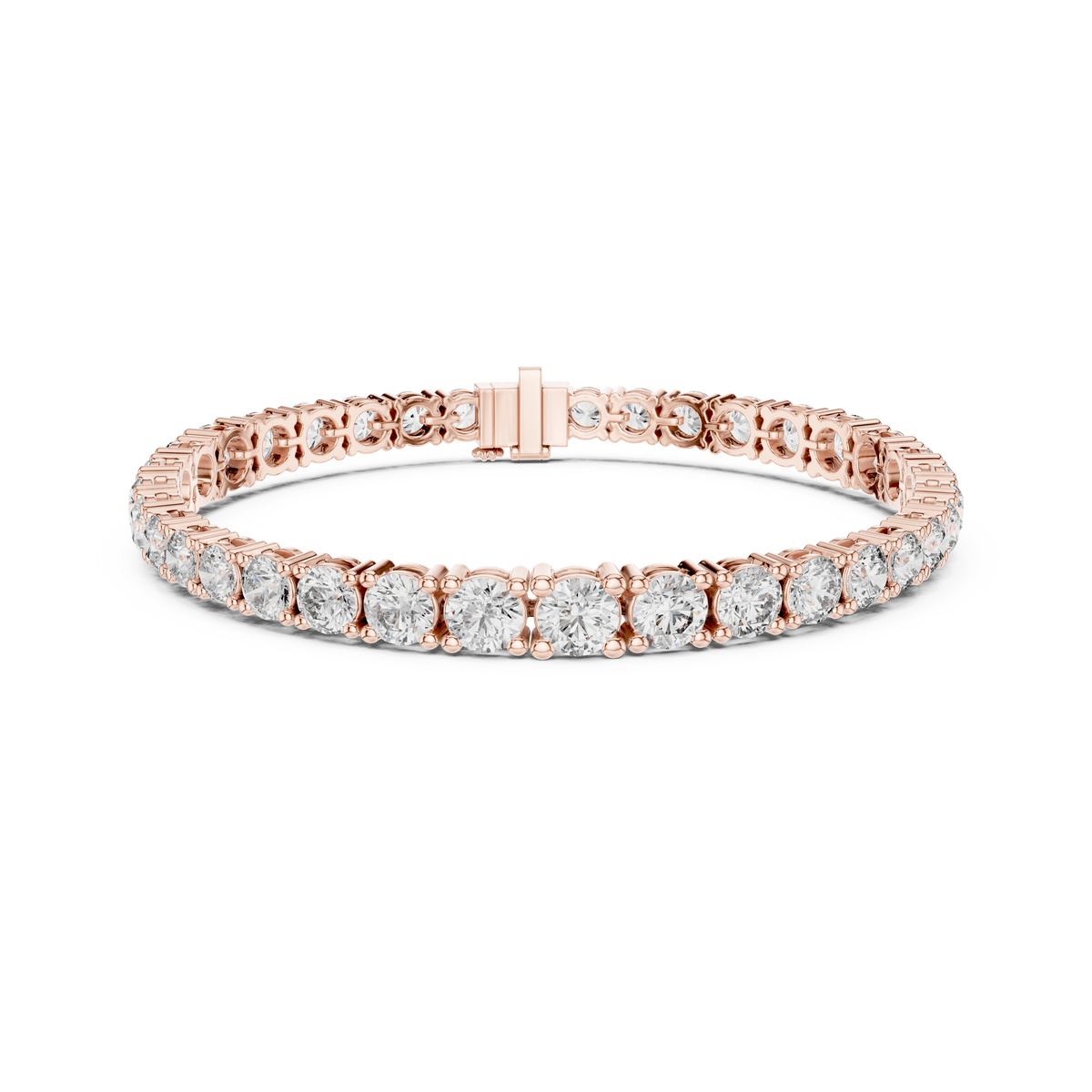 Gold 13 Ct Round Lab Grown Diamond Toine Bracelet