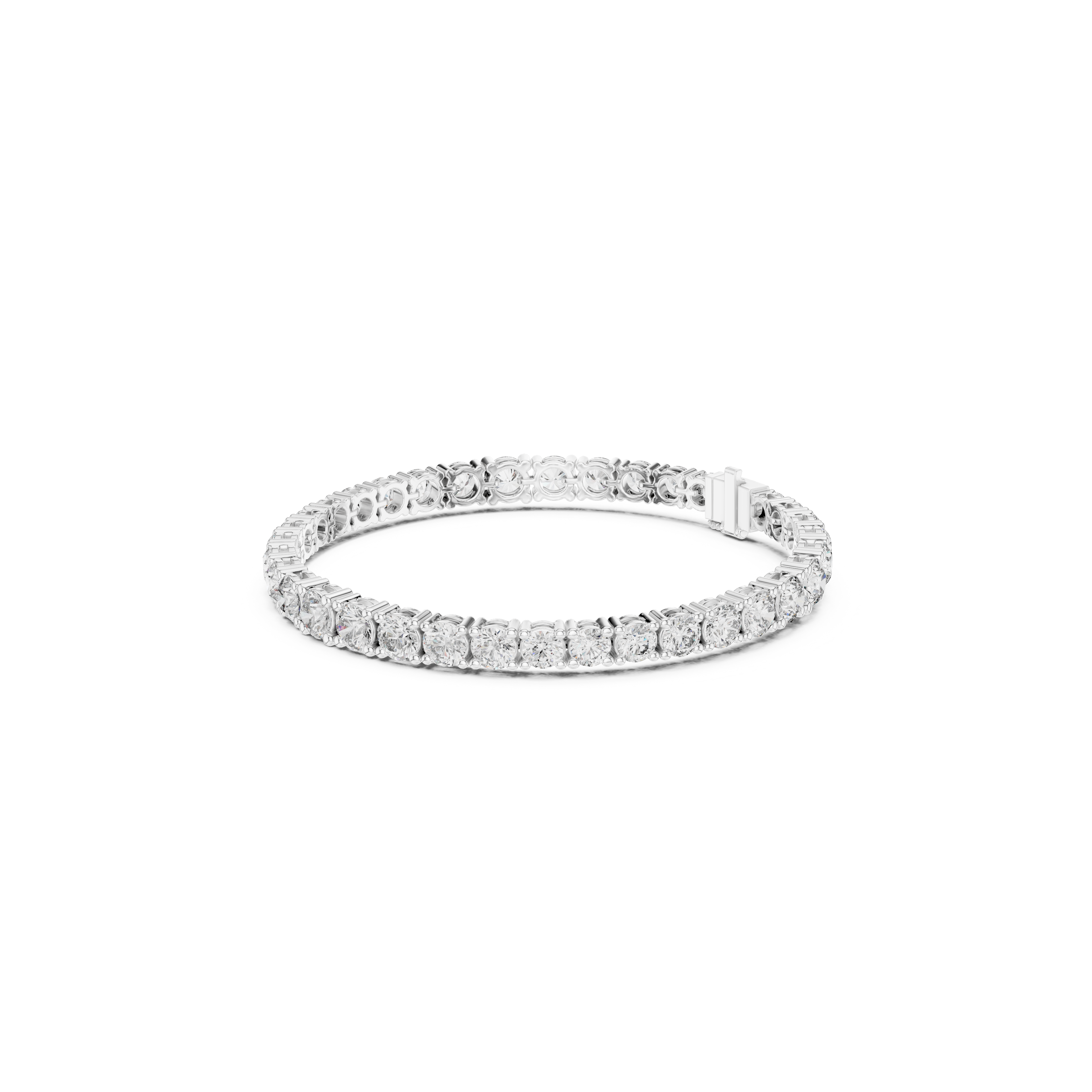 Gold 13 Ct Round Lab Grown Diamond Toine Bracelet