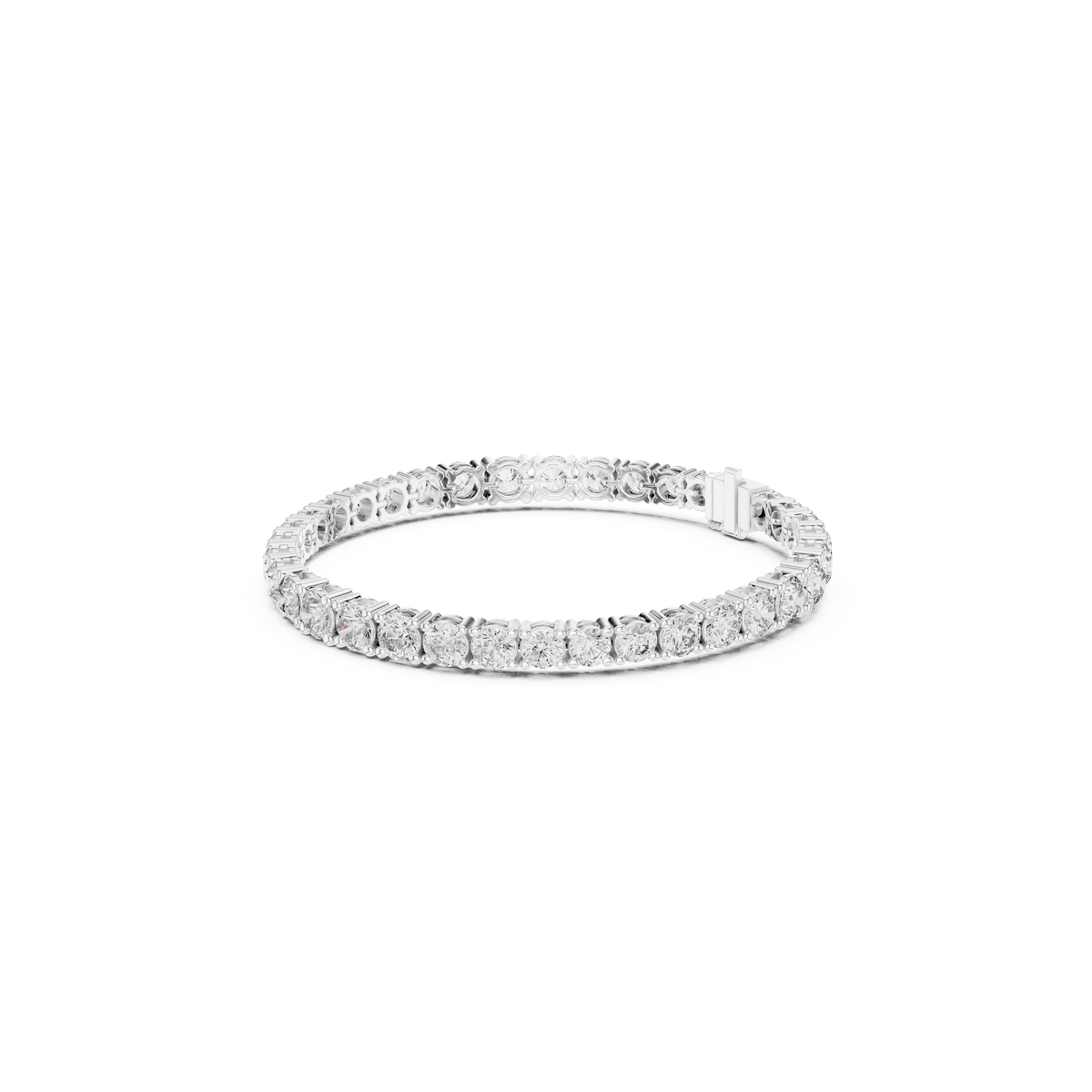 Gold 13 Ct Round Lab Grown Diamond Toine Bracelet